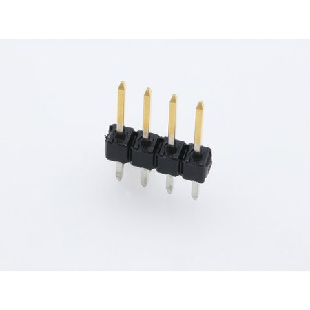MOLEX Board Connector, 4 Contact(S), 1 Row(S), Male, Straight, 0.1 Inch Pitch, Solder Terminal, Locking,  22284046